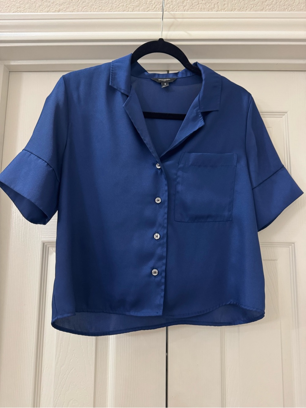 Banana Republic Navy Blue Button-Up Shirt